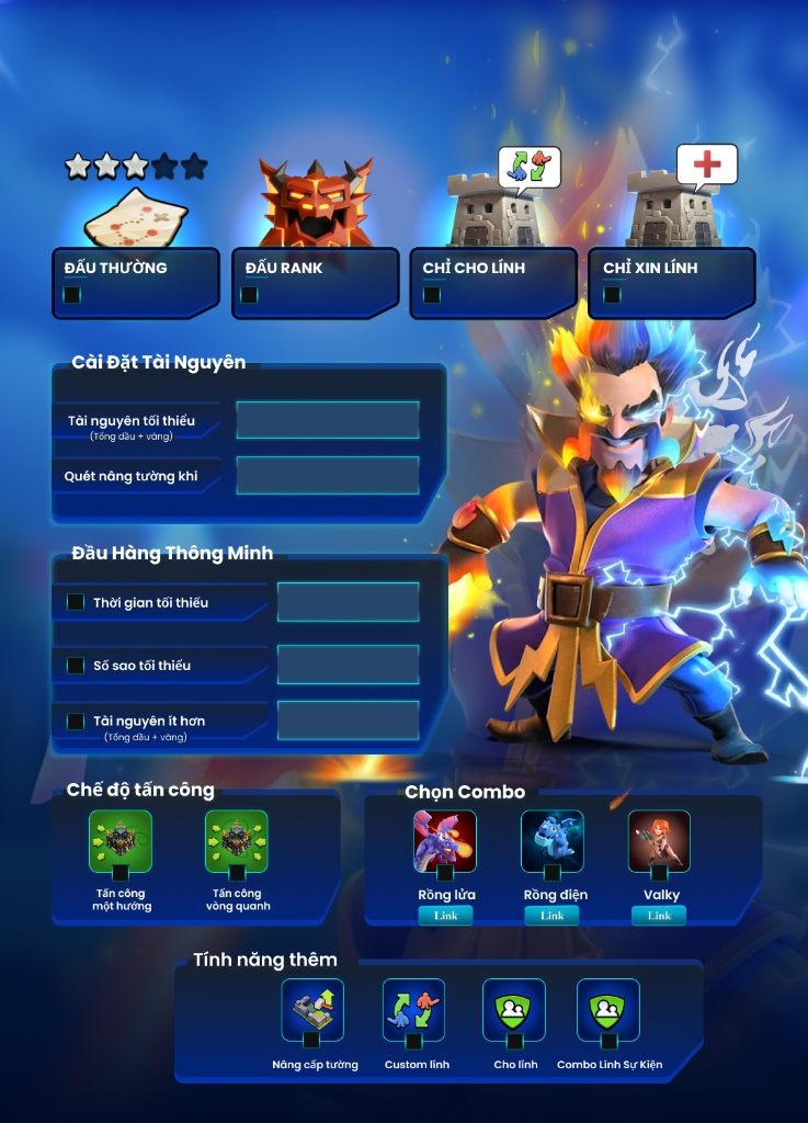 Giao Diện Tool Làng Chính XMagic Bot